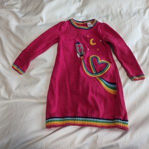 Gymboree Girls Rocket Sweater Dress Pink Size 4T